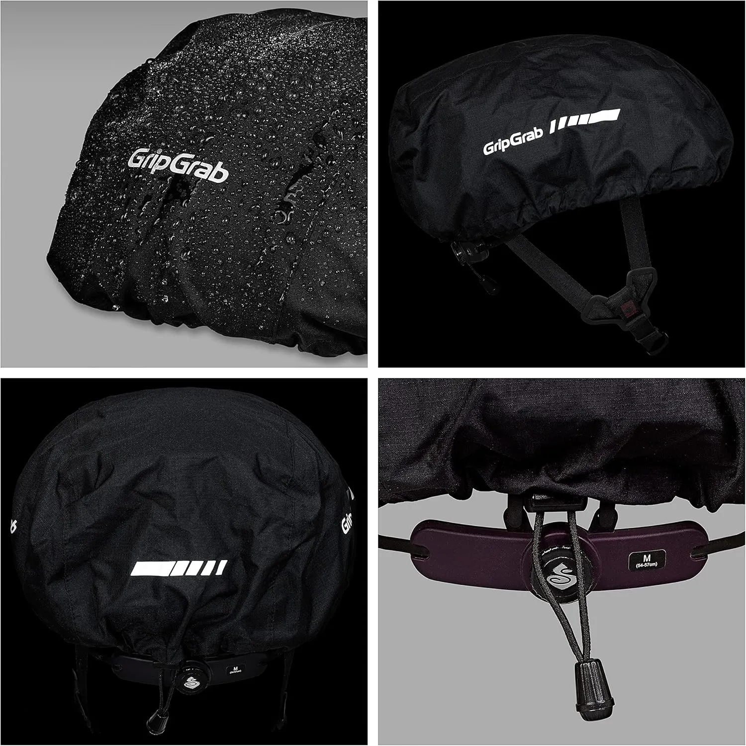 GripGrab Bicycle Helmet Cover Waterproof High Visibility Reflective Cycling Helmet Cover Rainproof Windproof Bike Rain Cover