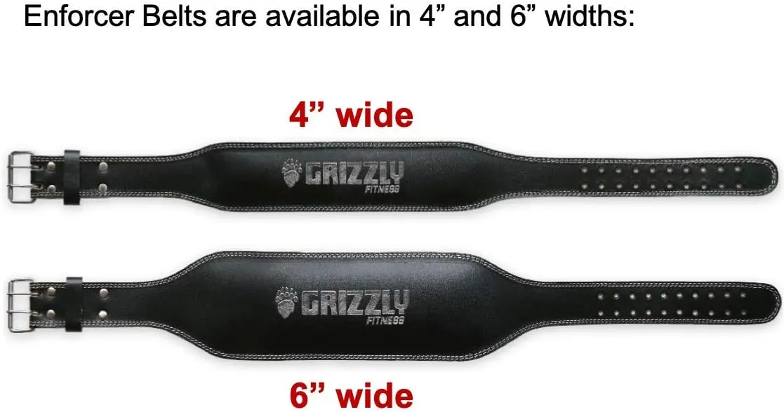 Grizzly Enforcer Padded Leather Belt 4-Inch