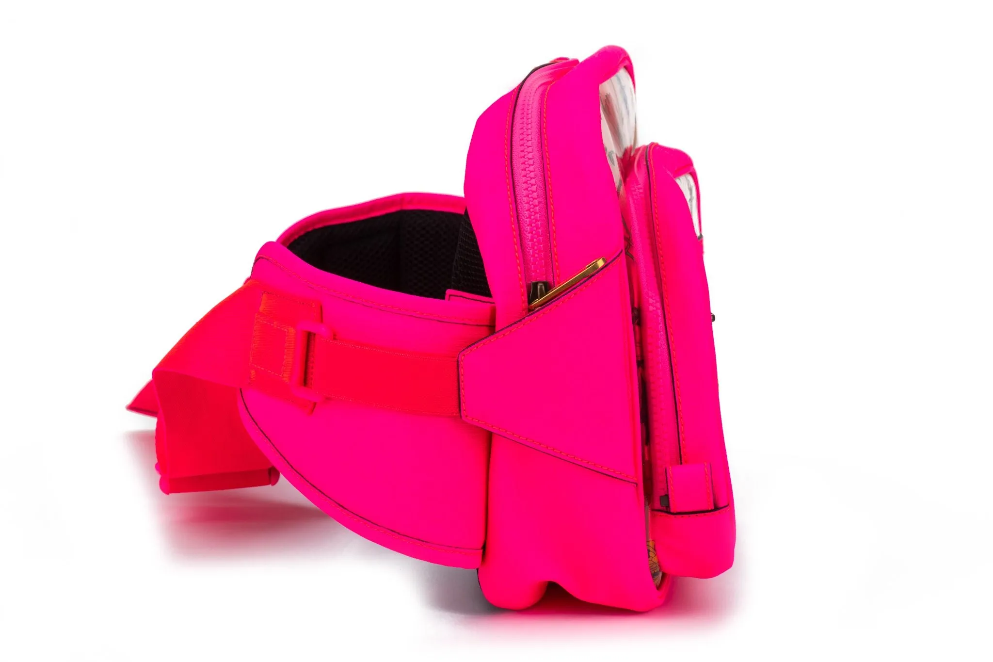 Gucci PInk Fluo Pvc Flora Fanny Pack