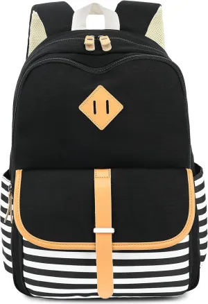 H HIKKER-LINK Laptop Backpack Stylish Casual Backpack Shoulder Bag Daypack Rucksack Pink