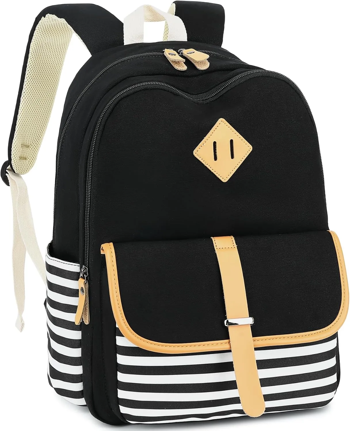 H HIKKER-LINK Laptop Backpack Stylish Casual Backpack Shoulder Bag Daypack Rucksack Pink