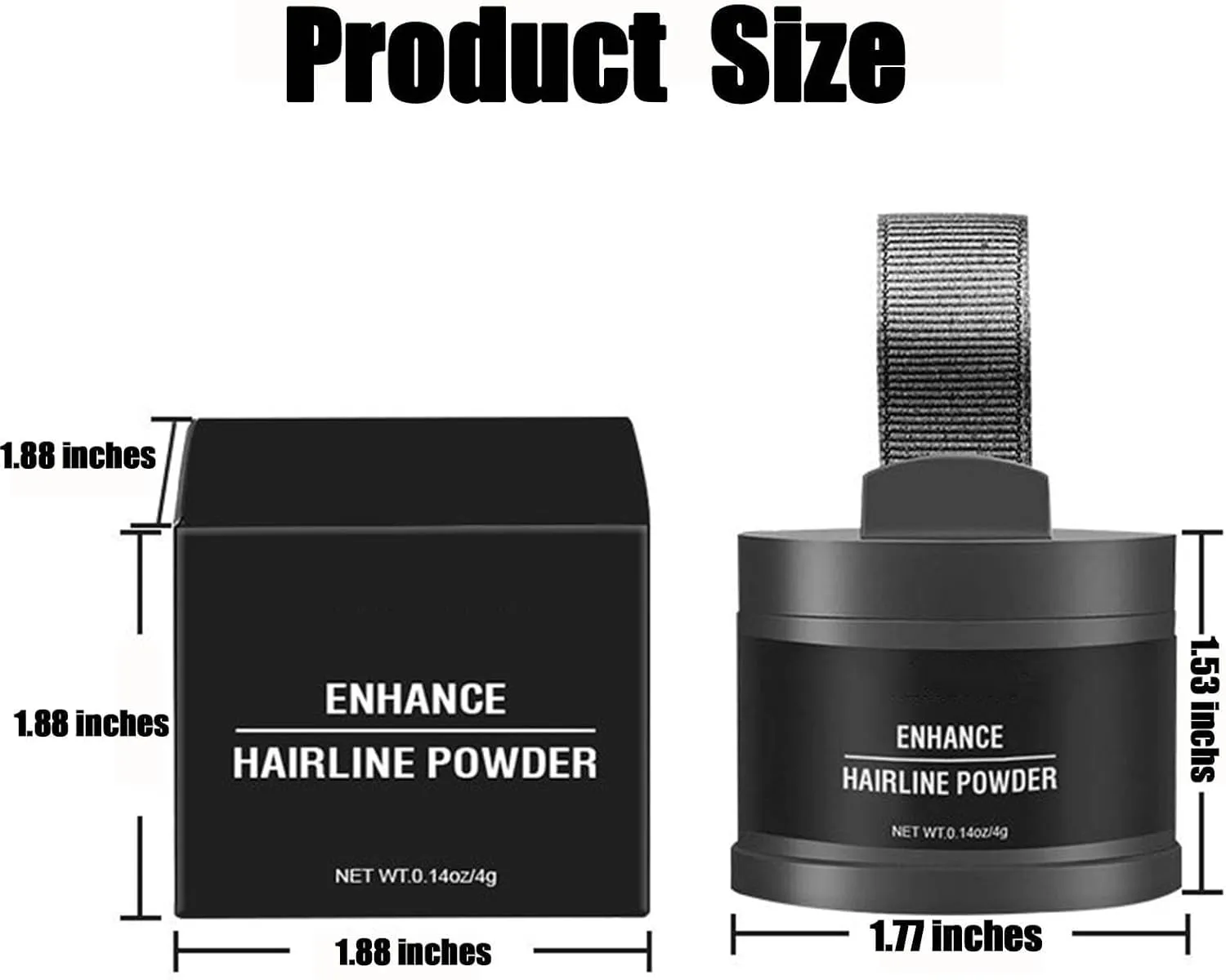Hairbear Hair Filler, Hairbear Hair Filler Powder, Hairbear Root Cover up, Hairline Shadow Powder, Instant Coverage for Thinning Hair-#01 Ash Brown