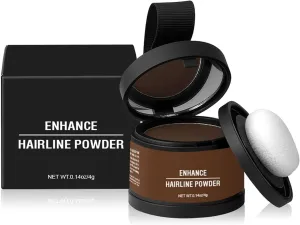 Hairbear Hair Filler, Hairbear Hair Filler Powder, Hairbear Root Cover up, Hairline Shadow Powder, Instant Coverage for Thinning Hair-#01 Ash Brown