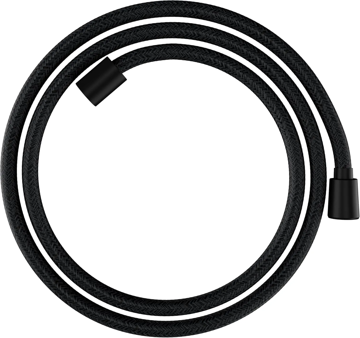 hansgrohe 28260670 DesignFlex Textile Matte Black Handshower Hose, 63-inch