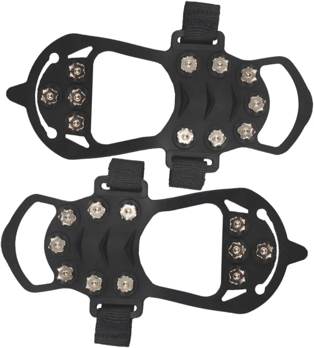 Happyyami Mountaineering Covers Ice Shoe Snow Spikes Gripper Snow Shoes Heel Protectors for Shoes Climbing