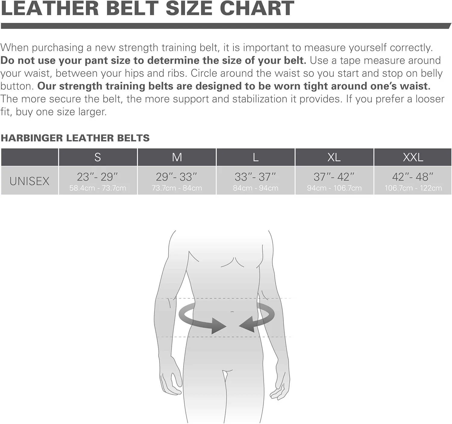 Harbinger Padded Leather Contoured Weightlifting Belt - 4" or 6” Width - Interior Suede Lining & Foam Cushioning - Heavy-Duty Dual Prong Steel Roller Buckle - for Lifting Support