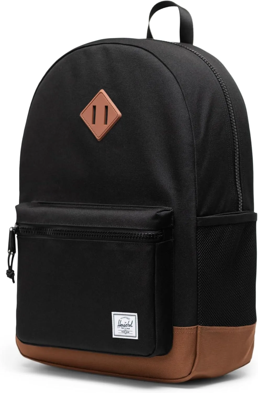 Herschel Supply Co. Heritage Backpack, Black/Saddle Brown (Limited Edition), Youth-26L