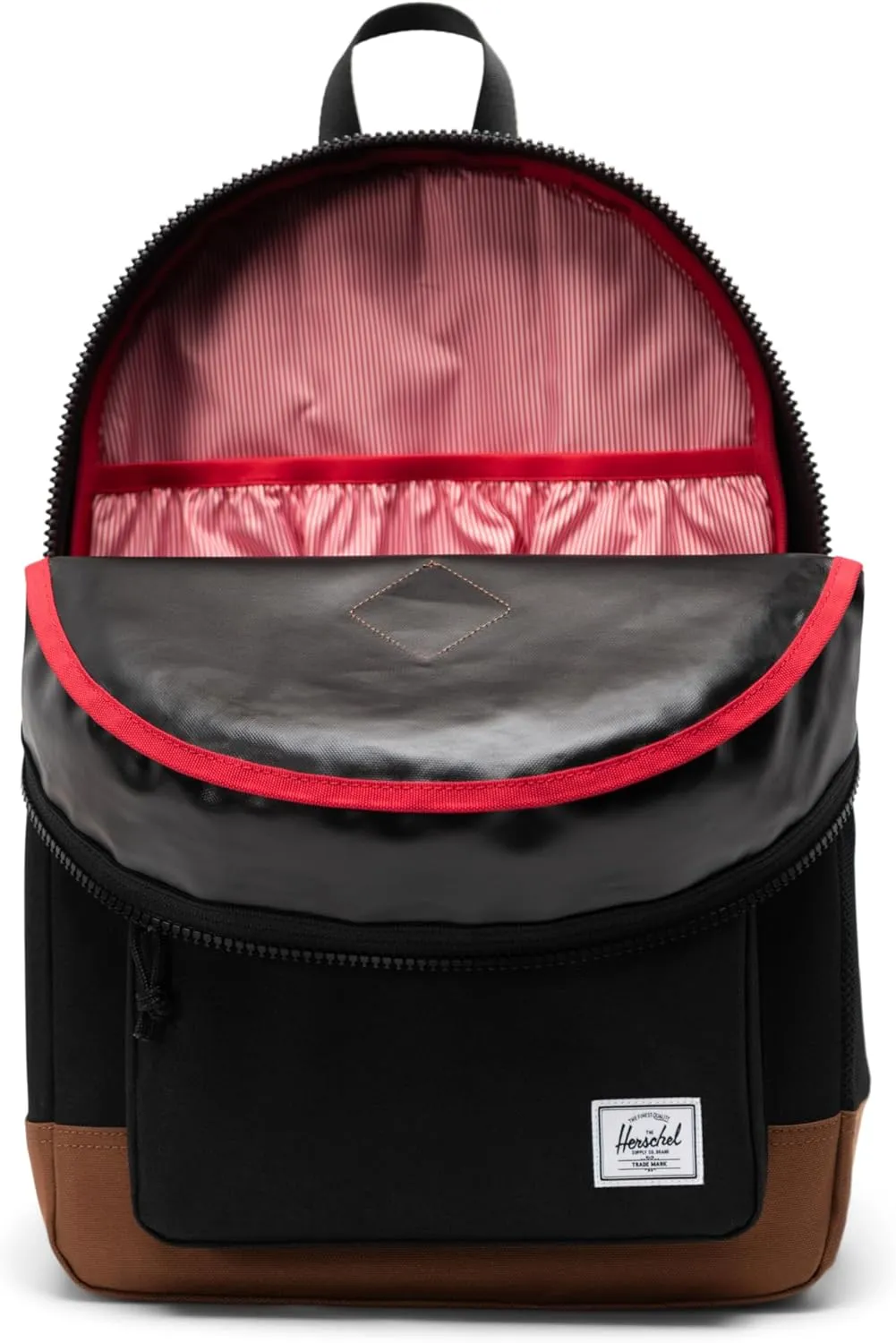 Herschel Supply Co. Heritage Backpack, Black/Saddle Brown (Limited Edition), Youth-26L