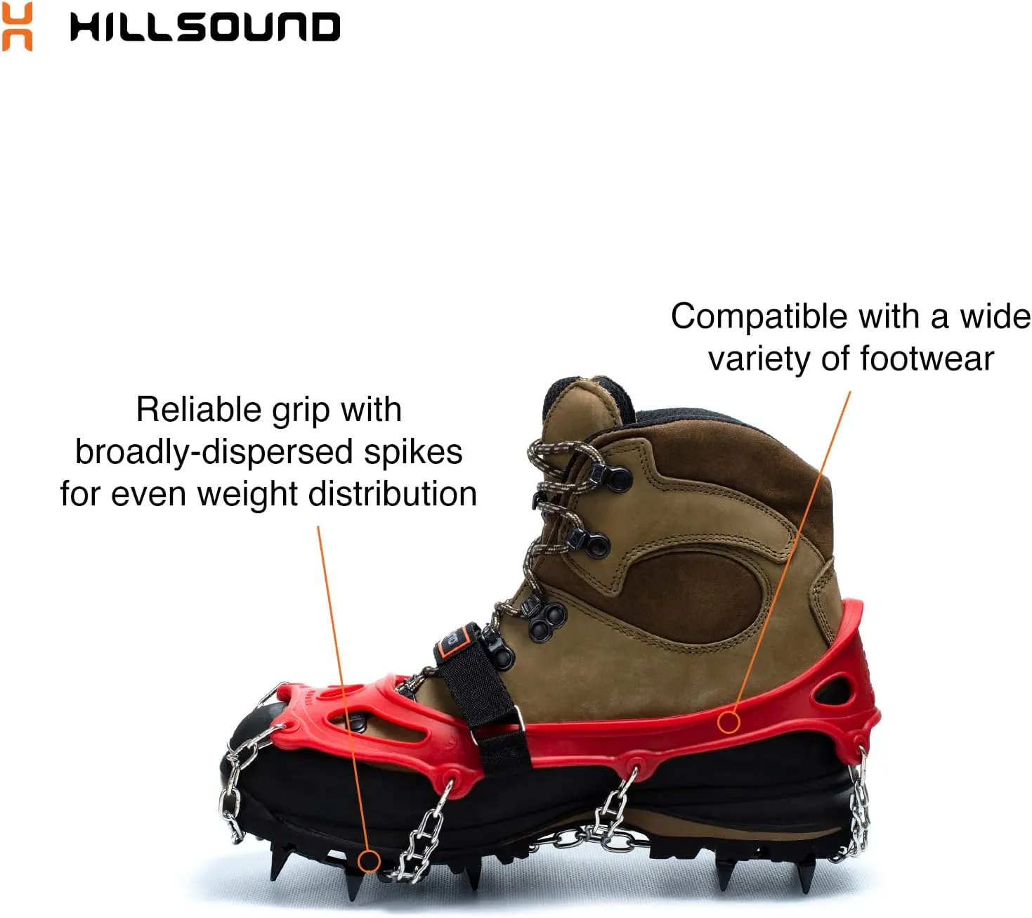 Hillsound Trail Crampon I Ice Cleat Traction System for Beginner & Experienced Winter Trail Hiking