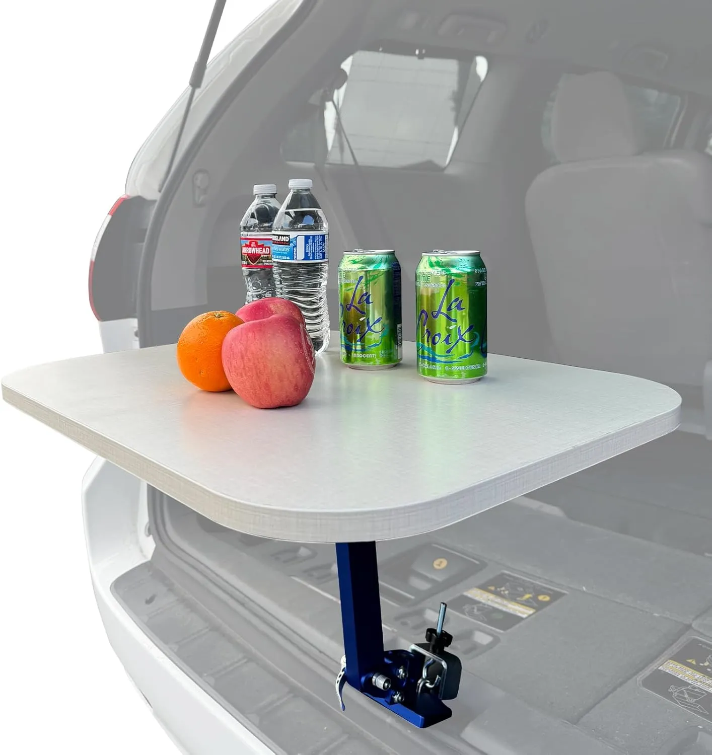HKTE Car Tailgate Table for SUVs and Vans, Multi-Functional Folding Camping Table for Cars, Ideal for Outdoor Activities, Road Trip Travel, and Tailgating