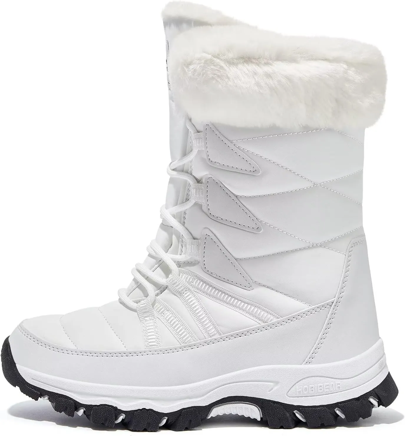 HOBIBEAR Women's Waterproof Winter Snow Boots Lightweight Anti-Slip Warm Outdoor Mid-Calf Booties
