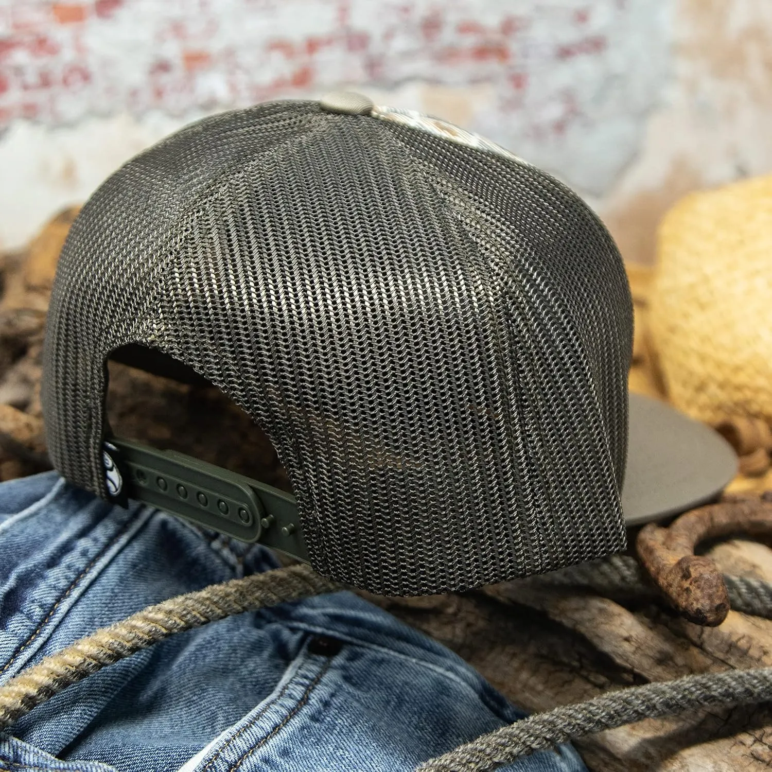 HOOEY Doc Adjustable Mesh Back Trucker Hat with Logo Patch