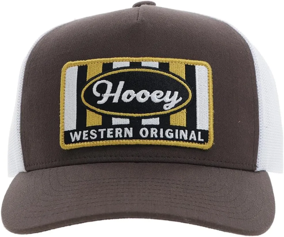 HOOEY Sudan Adjustable Snapback Trucker Mesh Back Hat with Logo
