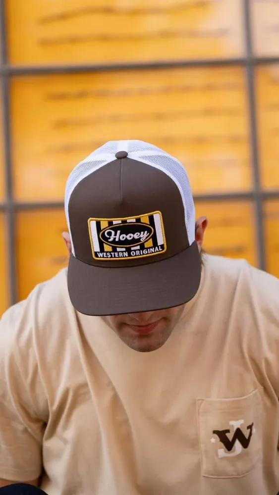 HOOEY Sudan Adjustable Snapback Trucker Mesh Back Hat with Logo