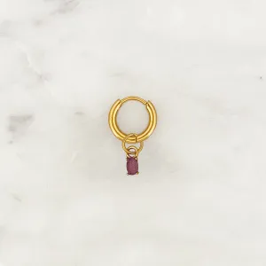 Hoop Amethyst Oval