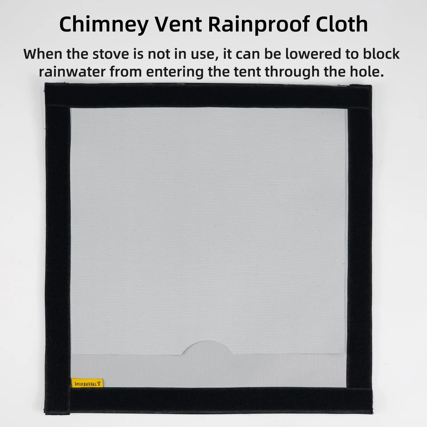 Hot Tent Stove Jack with Rain Flap 13.7x13.7''/35x35cm (Dia.DIY)