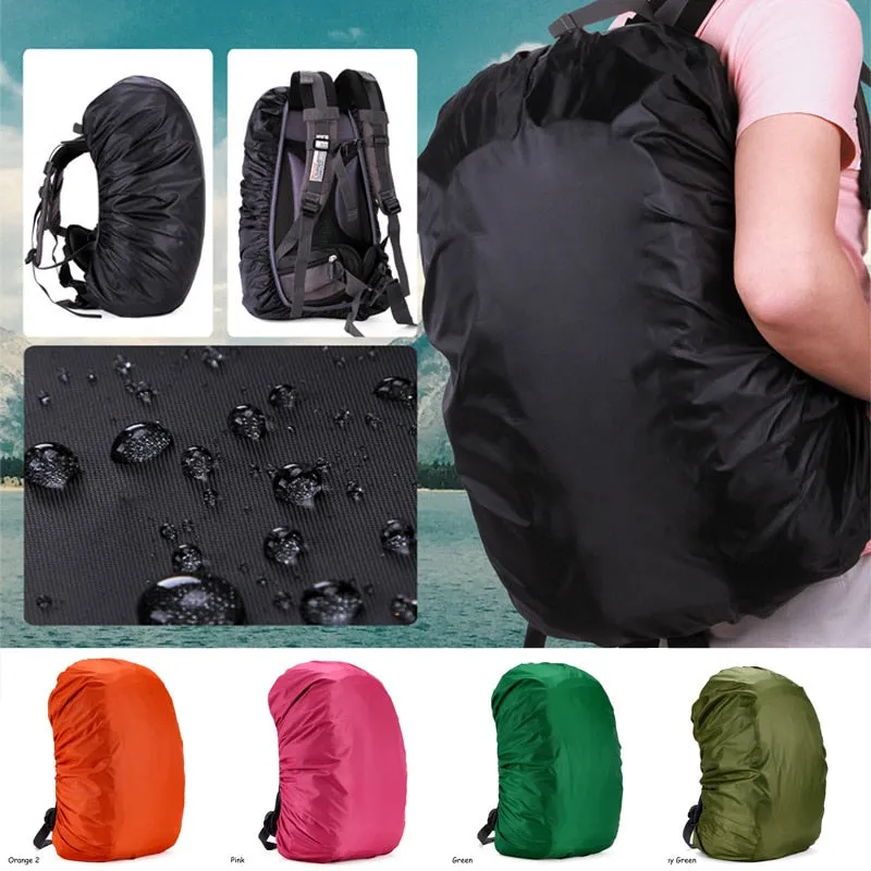 HULIANFU Portable Rainproof Backpack 1 Pcs Rucksack Bag Rain Cover Travel Camping Waterproof Dust Outdoor Climbing  Backpack Cover