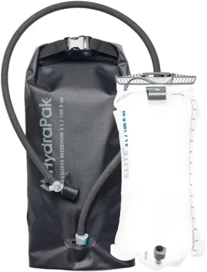 Hydrapak HydraSleeve - Insulated Sleeve with Shape-Shift Low-Profile Water Bladder/Reservoir for Hydration Backpacks, 3-Liter (100 oz.), High Flow Bite Valve, Safe & Reliable