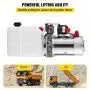 Hydraulic Pump Electric Hydraulic Pump 4 Quart Double Acting Plastic Reservoir For Dump Trailer Car Lift Auto Lift Vehicle