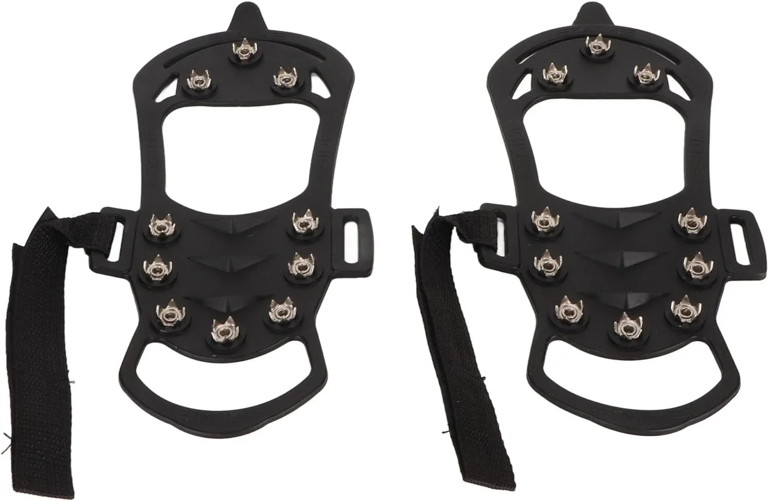 Ice Cleats 10 Teeth Rubber Steel Slip Crampon Mountaineering Rock Climbing