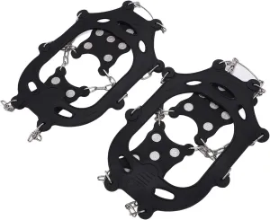 Ice Cleats for Shoes and Boots, 2pcs 12 Tooth Crampons Shoe Cover Outdoor Climbing Crampons, Crampon Ice Snow Grippers for Winter Hiking Climbing Ice Fishing