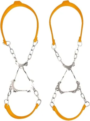 Ice Snow Grips 1pair Cleats Shoe Spikes Ice Gripper Winter Silicone Snow Hiking Sports Anti Slip Outdoor 6 Teeth Climbing Chain Crampon Ice Grips for Shoes