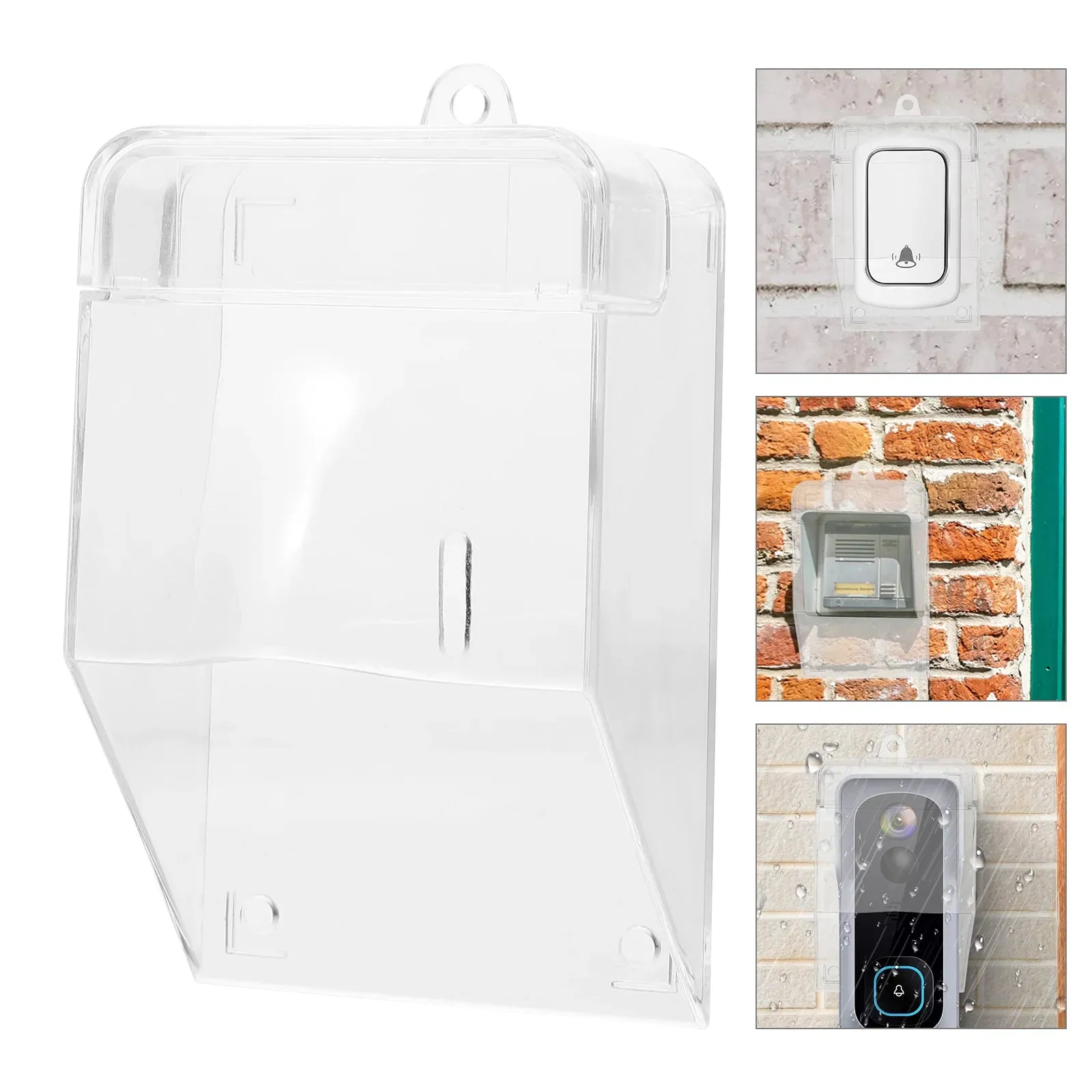 Indoor Doorbell Waterproof Cover Outdoor Clear Protective Rainproof Transparent