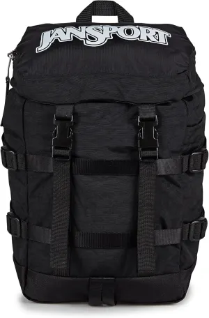 JanSport Mini Skip Pack – Compact Backpack with Main Compartment, Side Water Bottle Pocket, and Zippered Accessory Pocket, Black