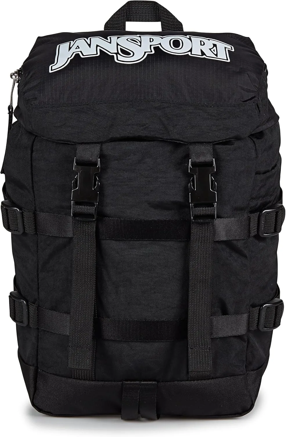 JanSport Mini Skip Pack – Compact Backpack with Main Compartment, Side Water Bottle Pocket, and Zippered Accessory Pocket, Black