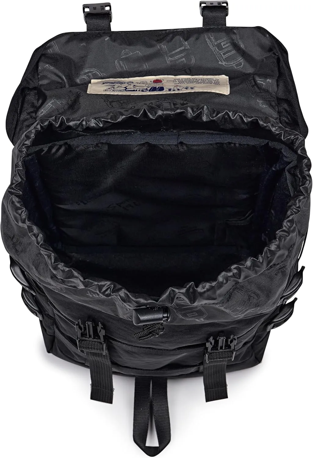 JanSport Mini Skip Pack – Compact Backpack with Main Compartment, Side Water Bottle Pocket, and Zippered Accessory Pocket, Black