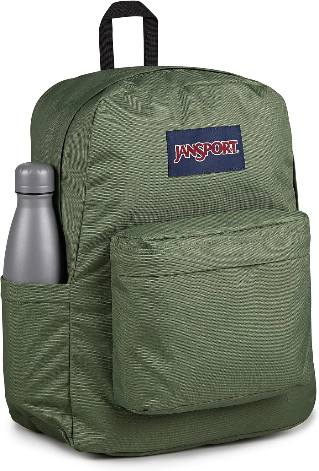JanSport SuperBreak Plus Backpack with Padded 15-inch Laptop Sleeve and Integrated Bottle Pocket - Spacious and Durable Daypack for Work and Travel - Cargo Green