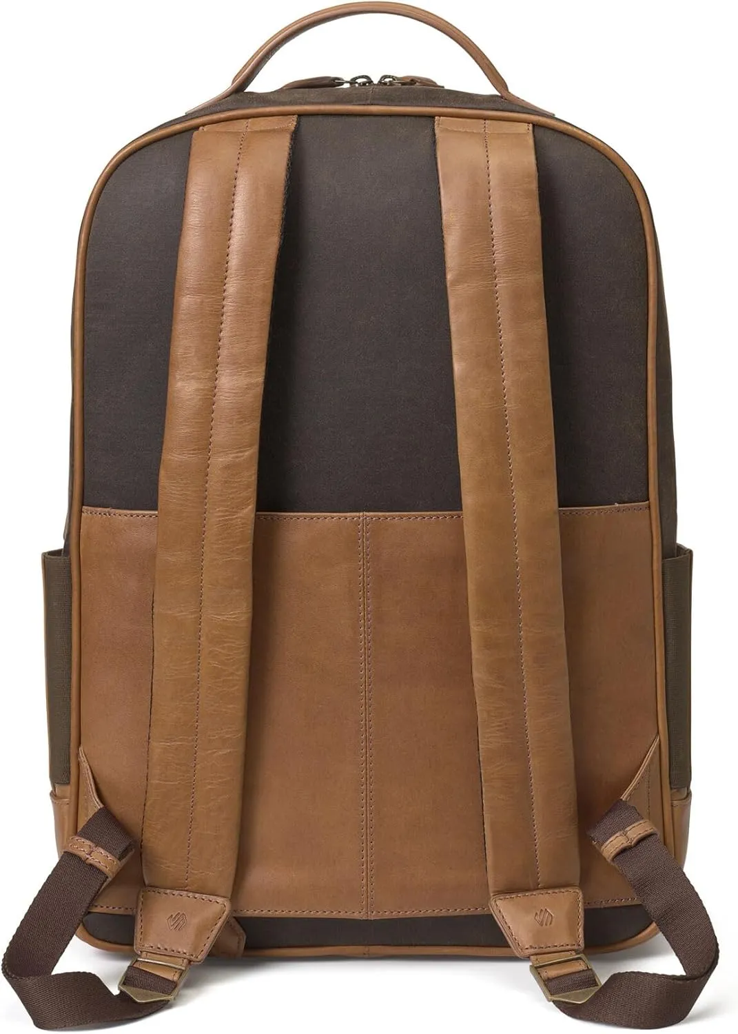 Johnston & Murphy Men's Rhodes Backpack Brown Antique Cotton/Tan