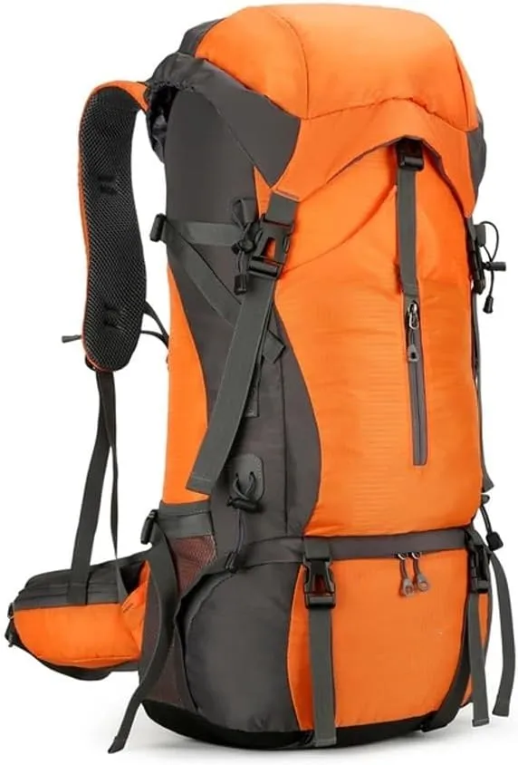 JSEIAJB 70L Hiking Camping Backpack Water-resistant Climbing Camping Outdoor Backpack Travel Sports Bag