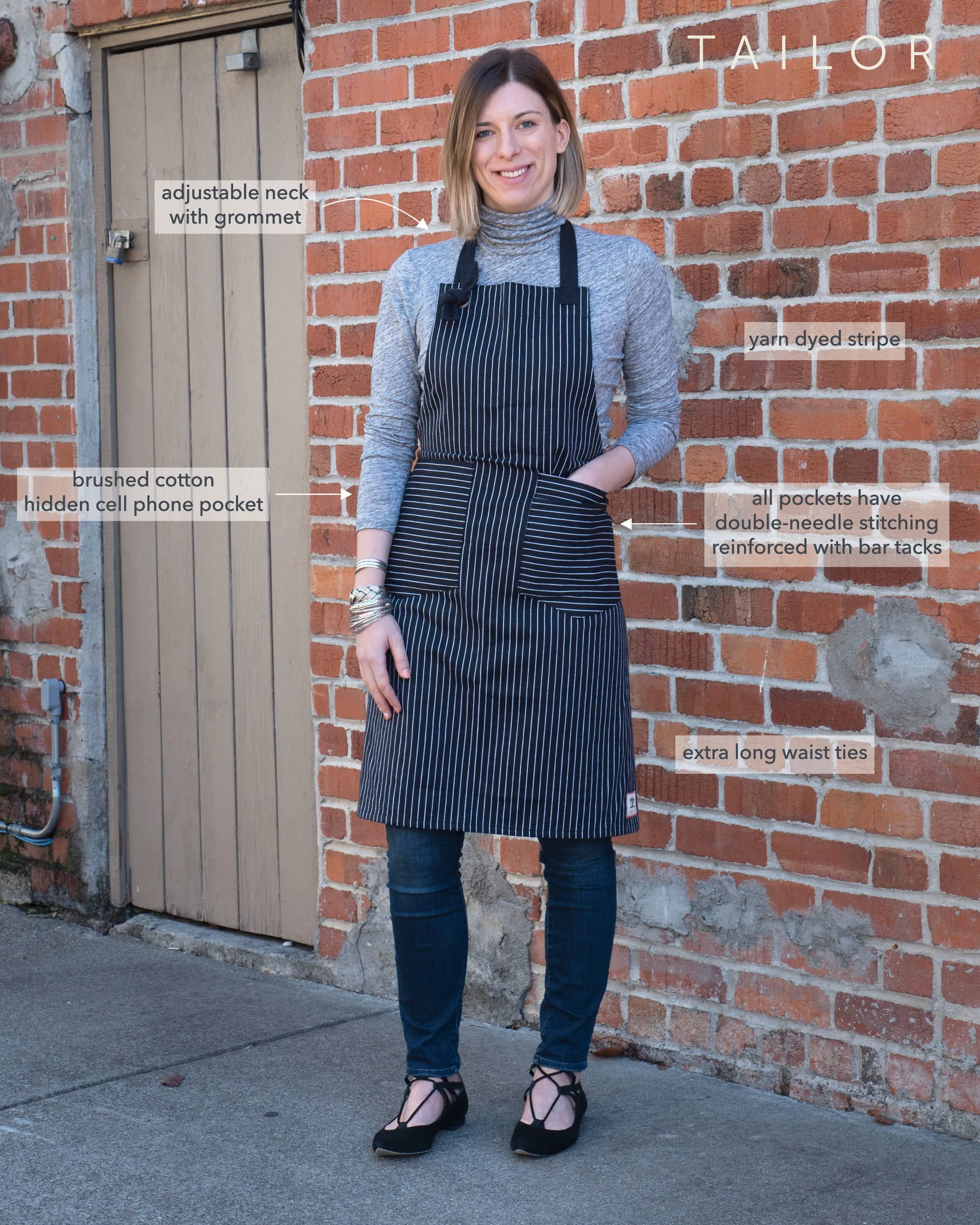 KAF Home Tailor Aprons - Oversized, and Multi-purpose
