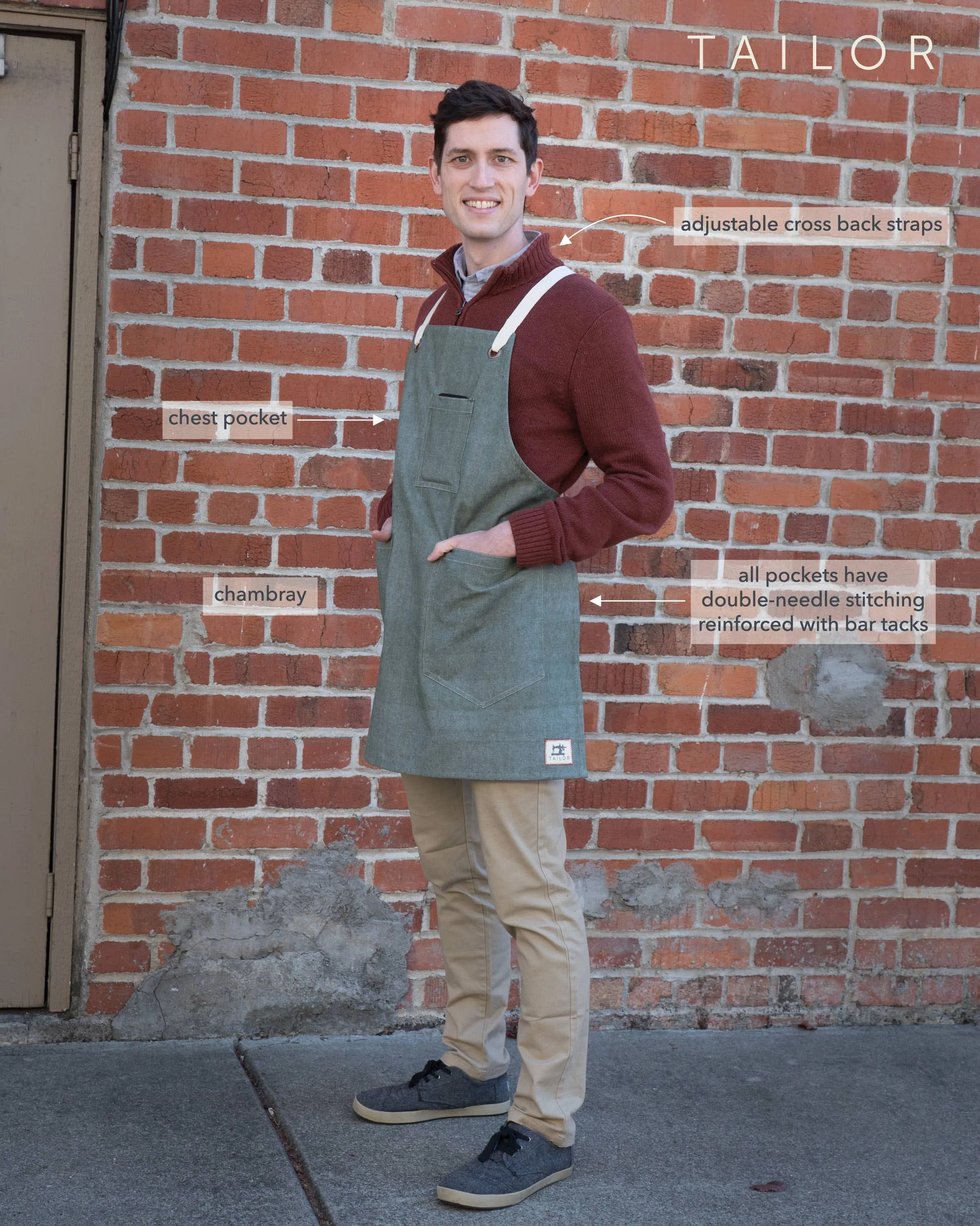 KAF Home Tailor Aprons - Oversized, and Multi-purpose