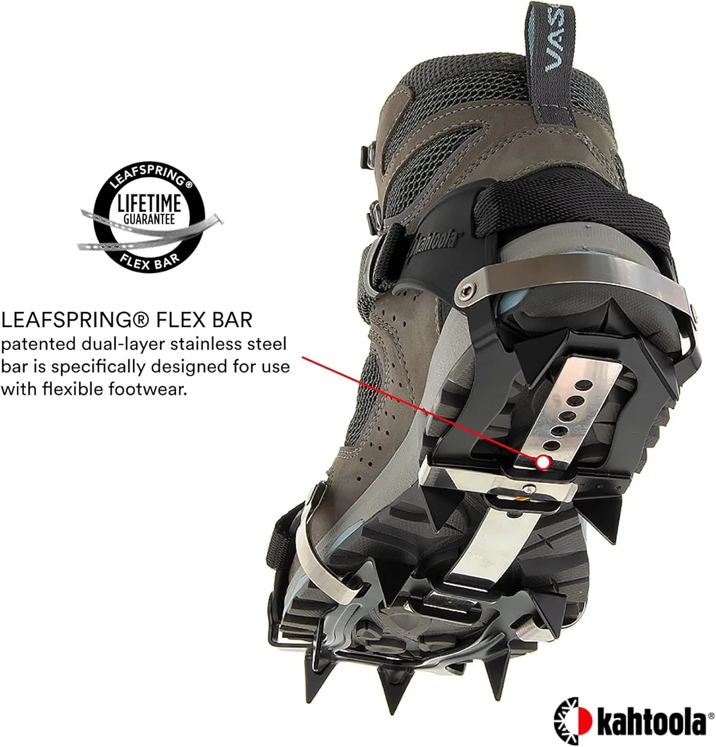 Kahtoola K 10 Hiking Crampon for Snow, Ice Mountaineering & Trekking