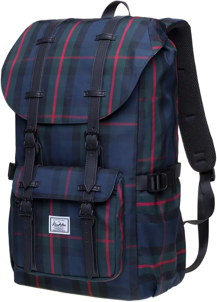 KAUKKO Laptop Travel Backpack, Outdoor Rucksack Fits 15.6 Inch Laptop(15-Black)