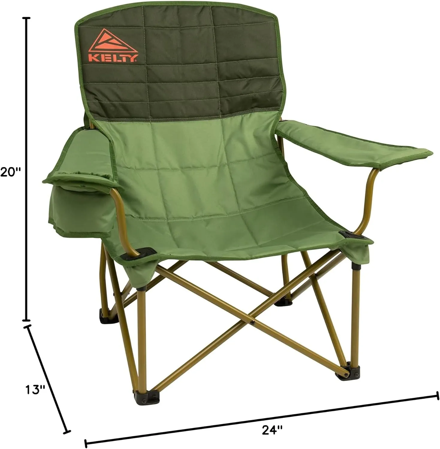 Kelty Lowdown Camping Chair – Portable, Folding Chair for Festivals, Camping and Beach Days, Dill