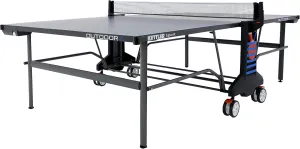 KETTLER Sport Outdoor 6 Table Tennis Table with 4-Player Bundle