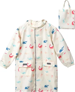 Kids Raincoat Girls Boys Rain Jacket Hooded Rain Poncho Rainproof Cape Rainwear Reusable Outwear