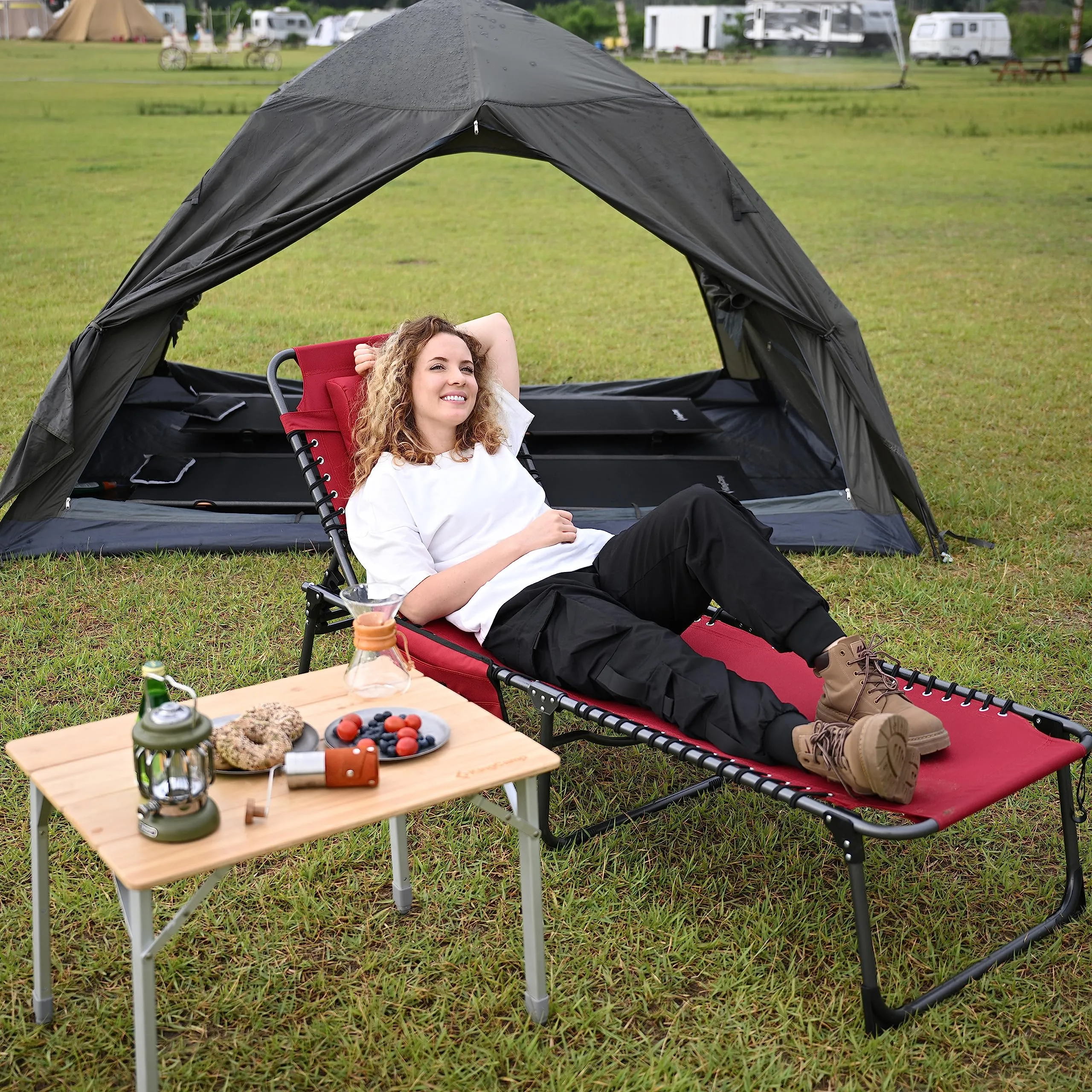 KingCamp BERLIN Classic Adjustable Cot Lounge Chair