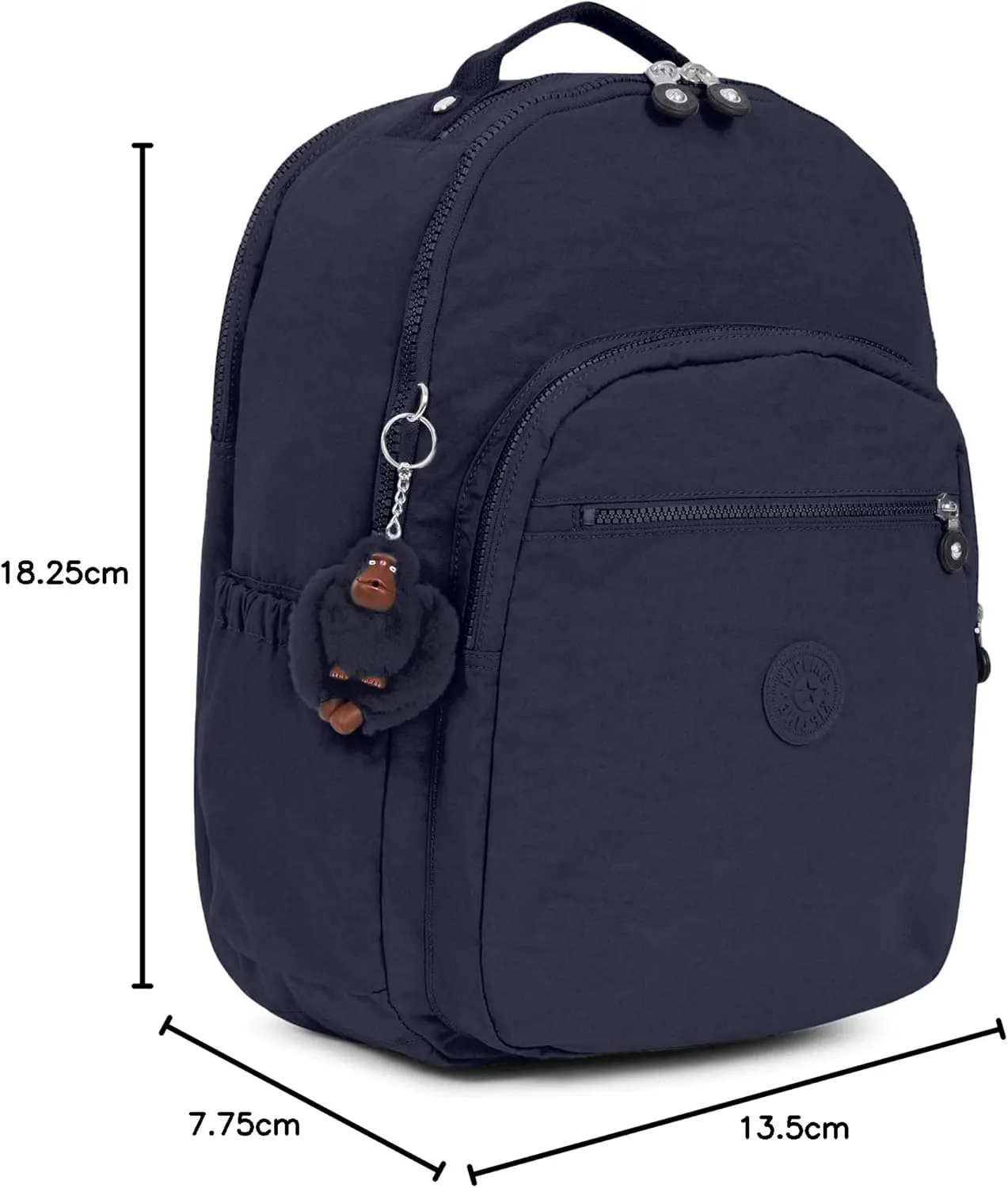 Kipling Seoul Go Extra Large Laptop Backpack True Blue Tonal