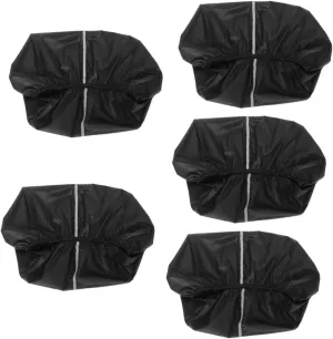 Kisangel 5pcs Bike Basket Liner Rainproof Cover for Cycling Hiking Camping Fit for Bike Baskets Protects Against Rain Scratches Design