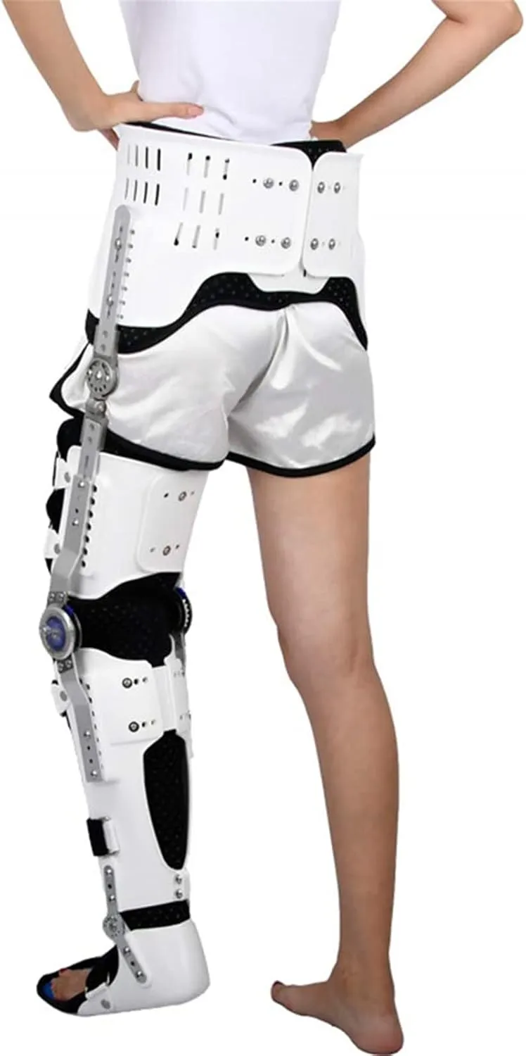 Knee Ankle Foot Orthotic Orthotics Thigh Knee Leg Ankle Firm Limb Belt Firm and Safe Material Post-Operative Rehabilitation, Hip Ankle Foot Orthosis Braces