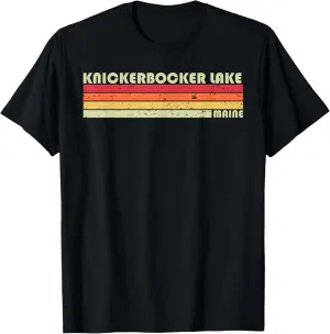 KNICKERBOCKER LAKE MAINE Funny Fishing Camping Summer Gift T-Shirt