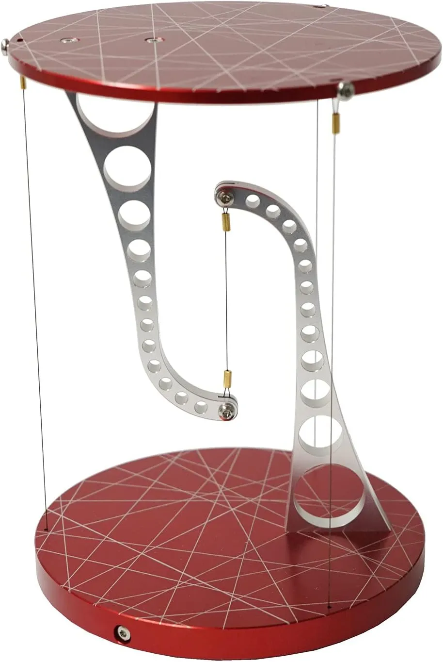 Kontax Tensegrity Table,3.6D x 3.6W x 4.96H in, Maroon