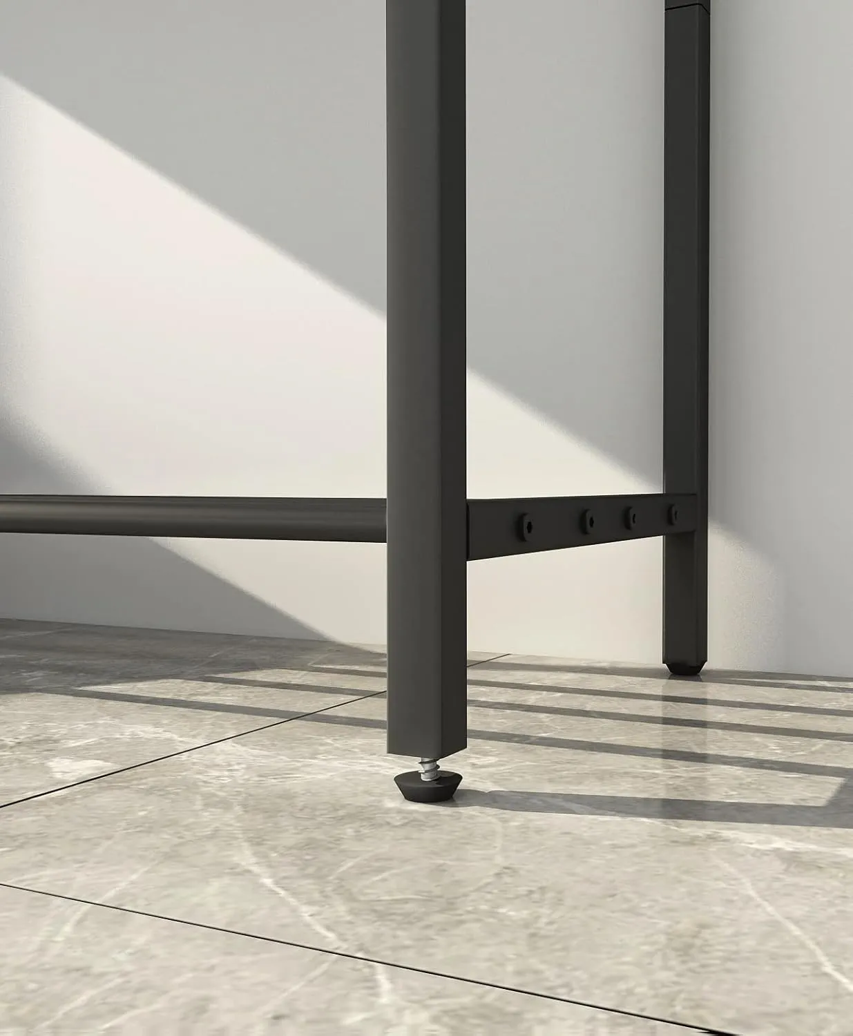 LAATOOREE Console Table, 41.7" Industrial Entryway Table with Shelf, Narrow Sofa Table for Hallway, Entrance Hall, Corridor, Foyer, Living Room