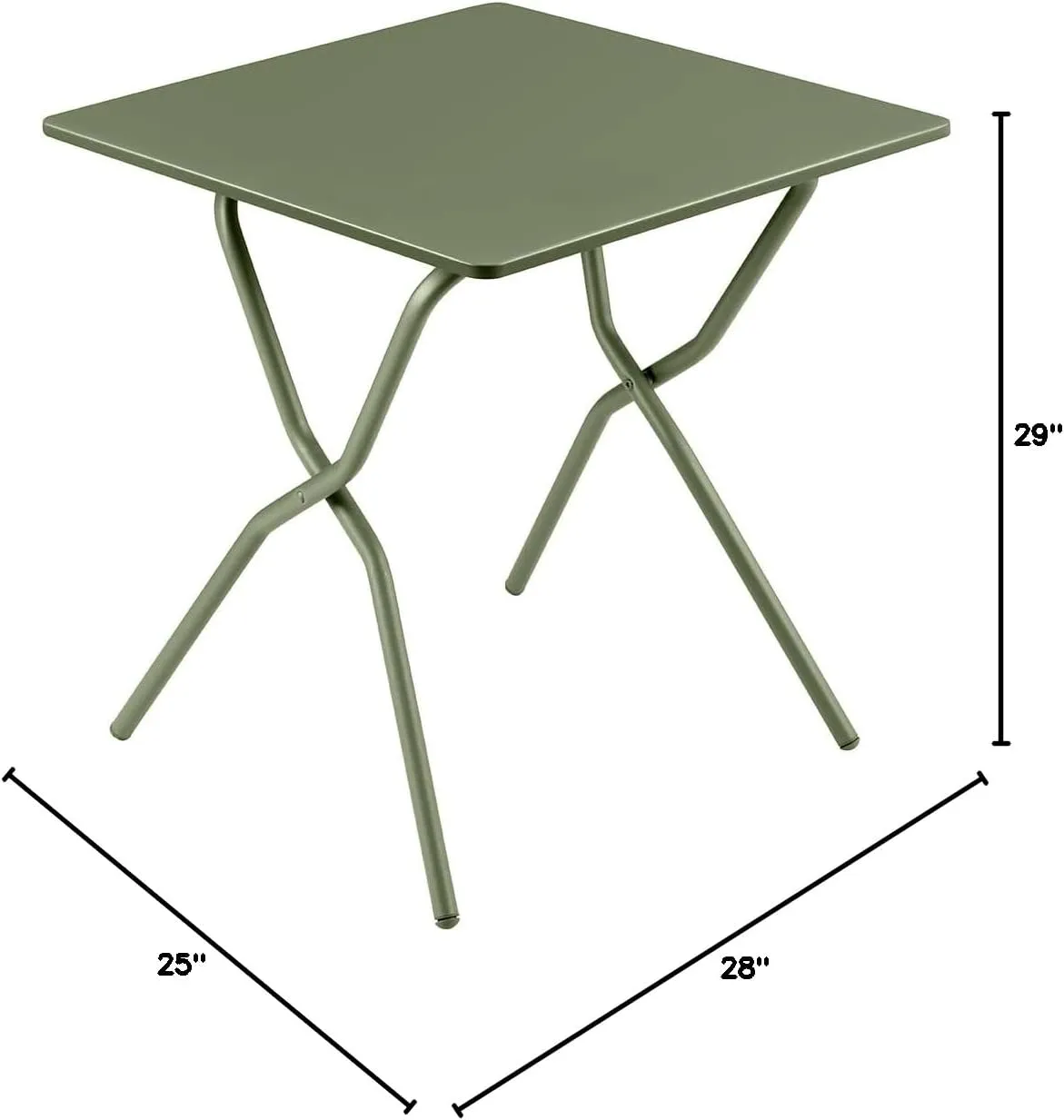 Lafuma Balcony Patio Table, Moss Green