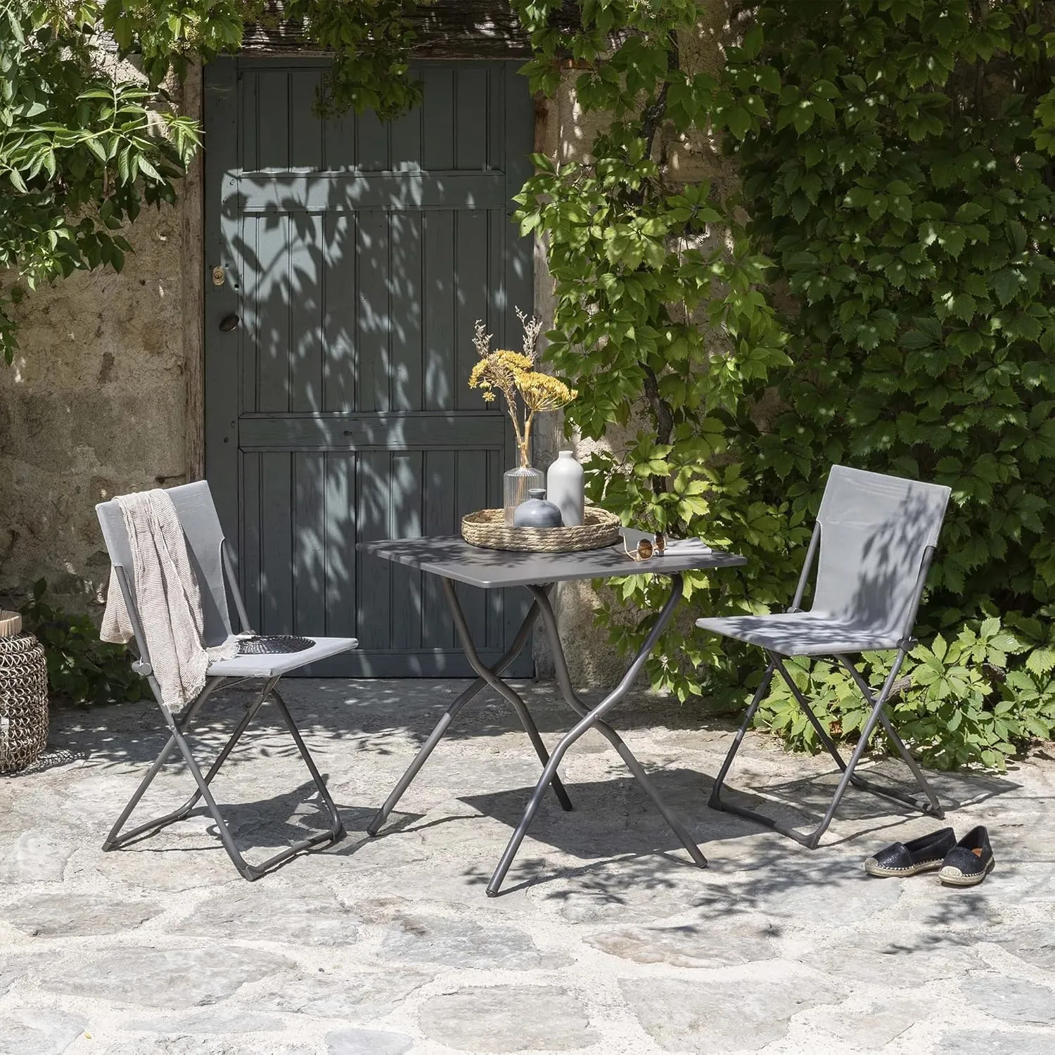 Lafuma Balcony Patio Table, Ttitane