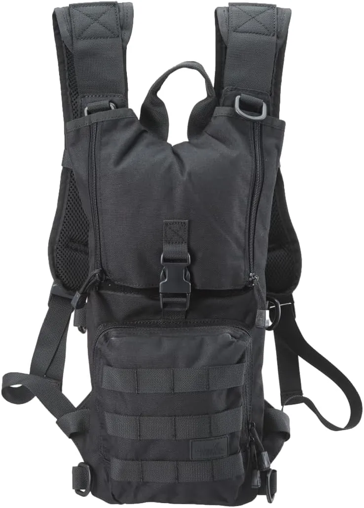 Lancer Tactical Lightweight Nylon Hydration Backpack - Ideal for EDM Music Festivals, Hiking, Running, Cycling, Airsoft, Hunting, and Climbing